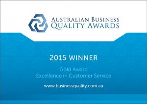Australian Business Quality Awards 2015 Winner